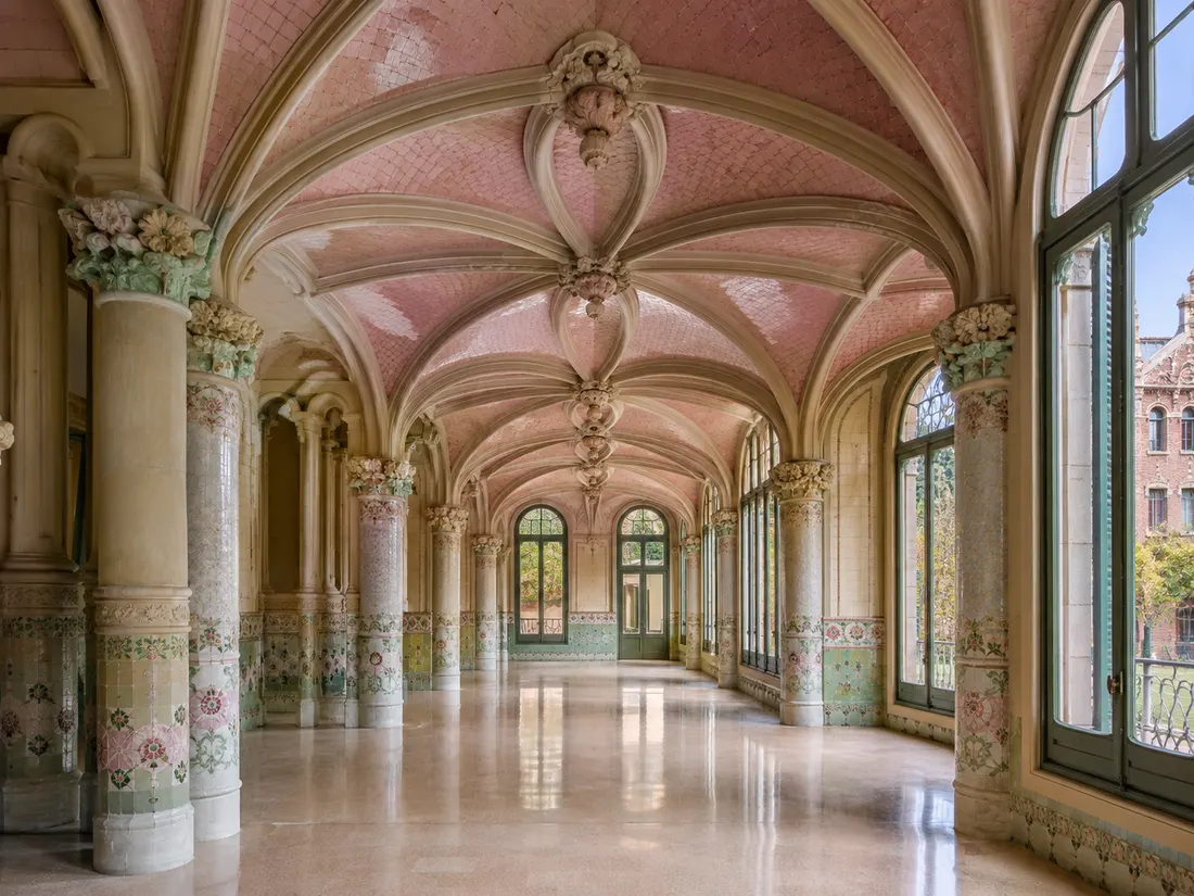 Der Sant-Rafael-Pavillon, originalgetreu als Krankensaal der 1920er Jahre restauriert